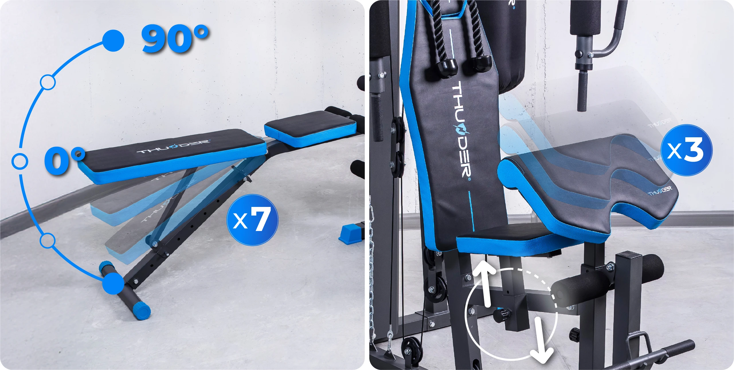 Atlas HEAVY – dostępne stacje treningowe