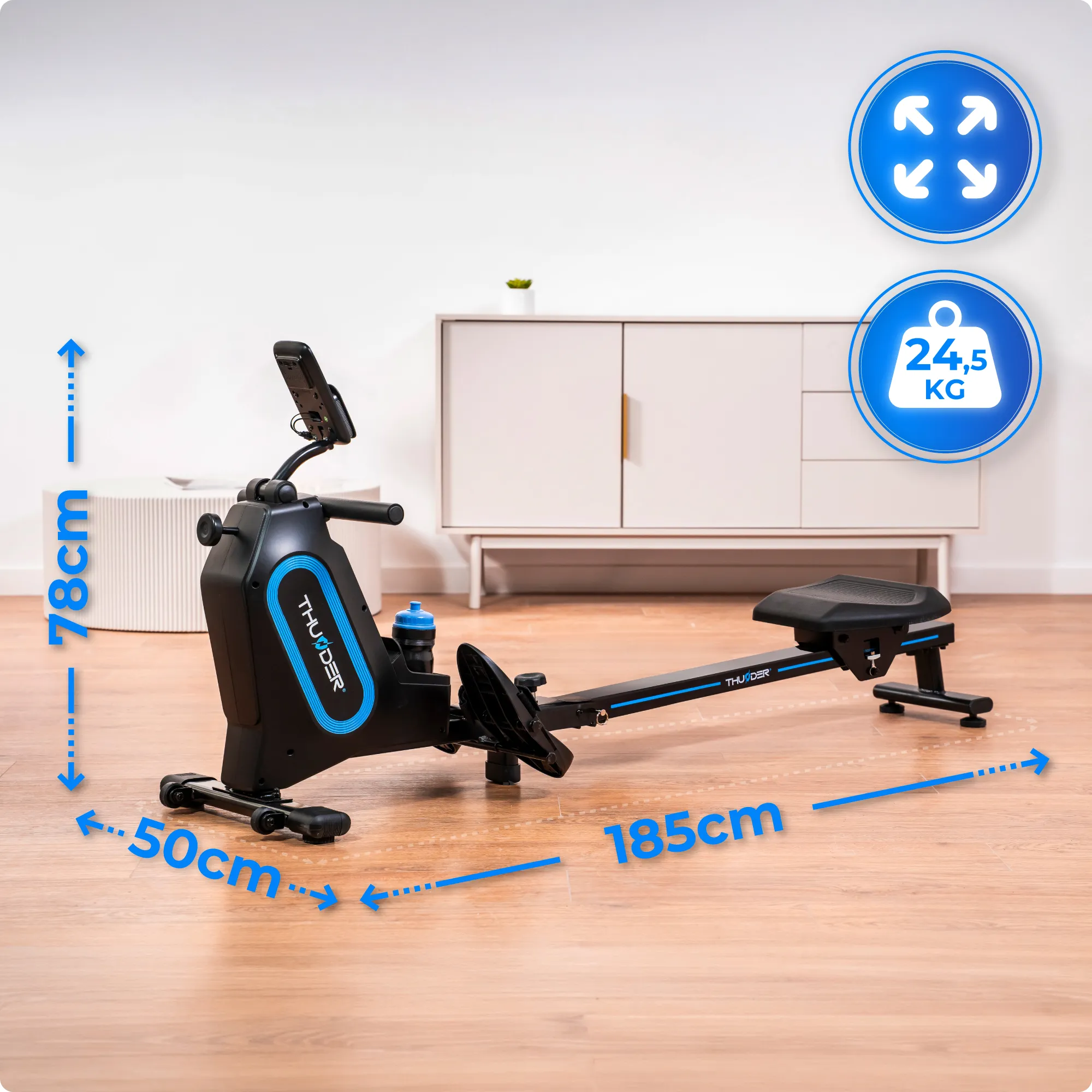 Vista laterale del vogatore