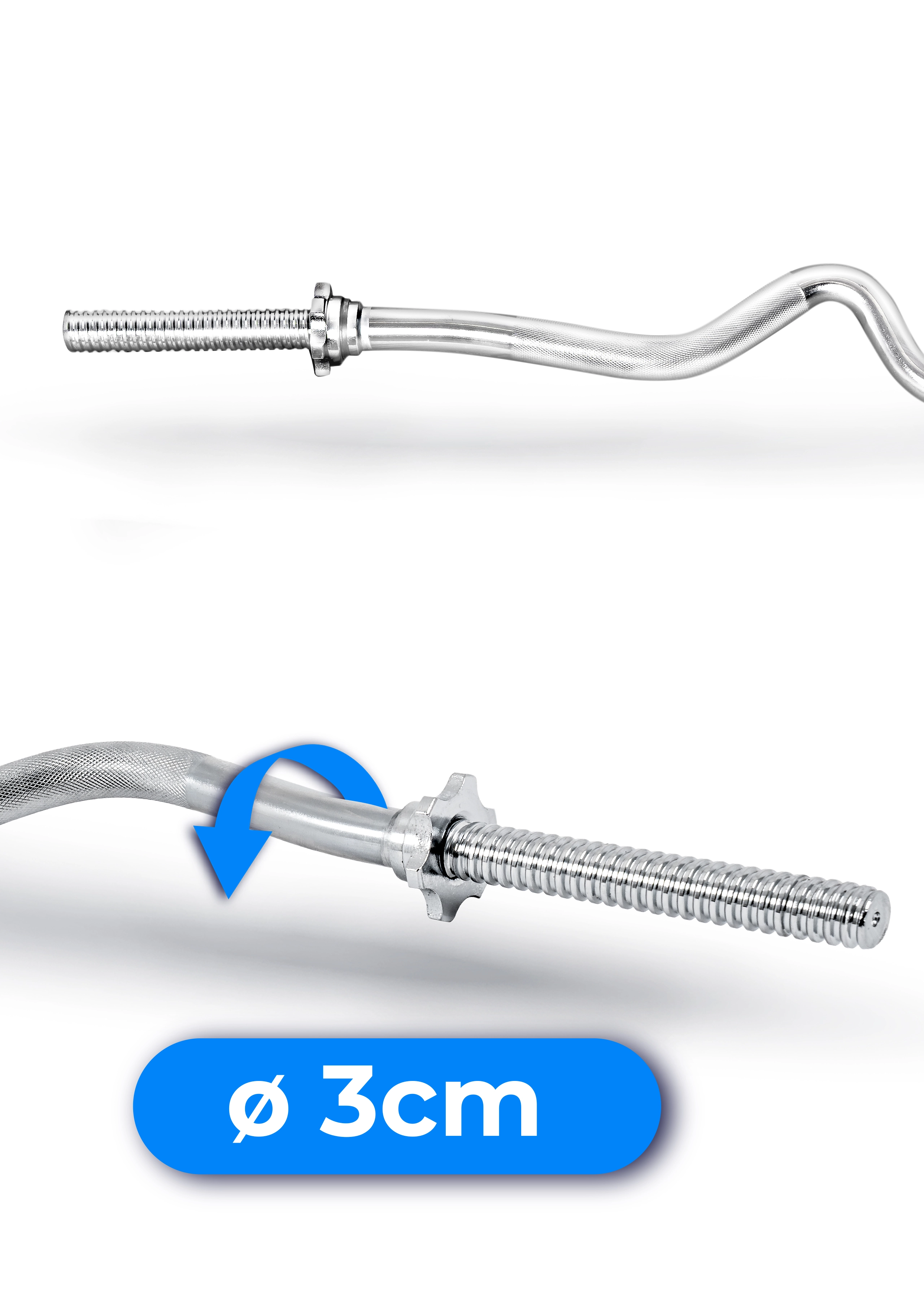 Zaciski śrubowe gryfu Thunder mocno łamanego