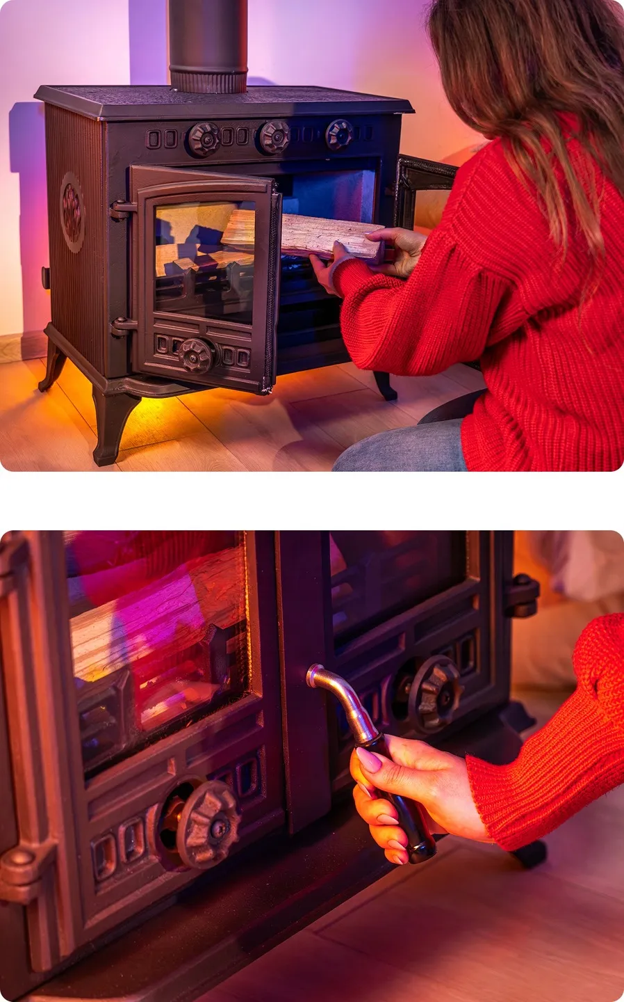 Stufa estetica e funzionale Mitra