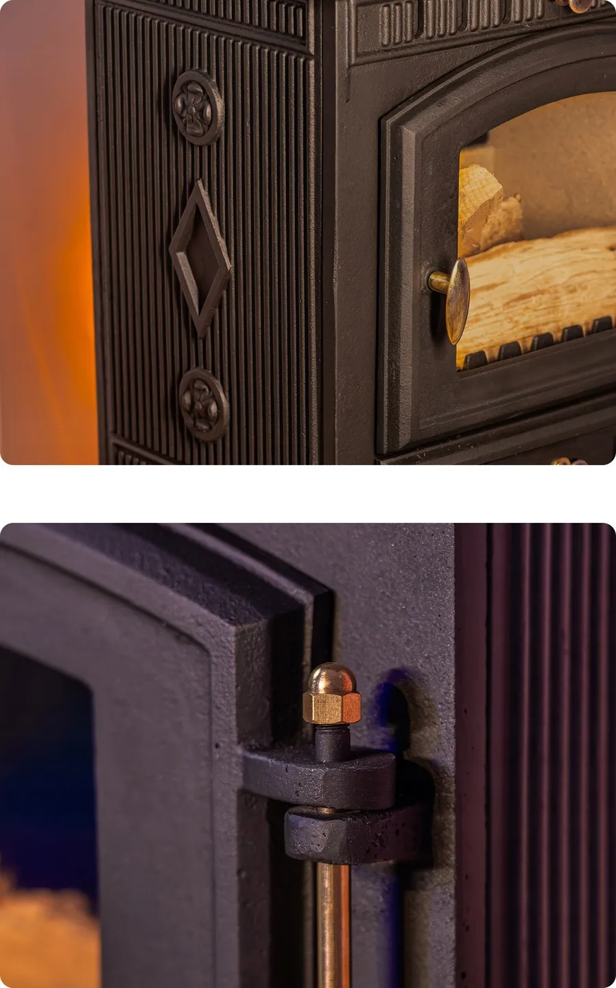 Stufa estetica e funzionale Mitra