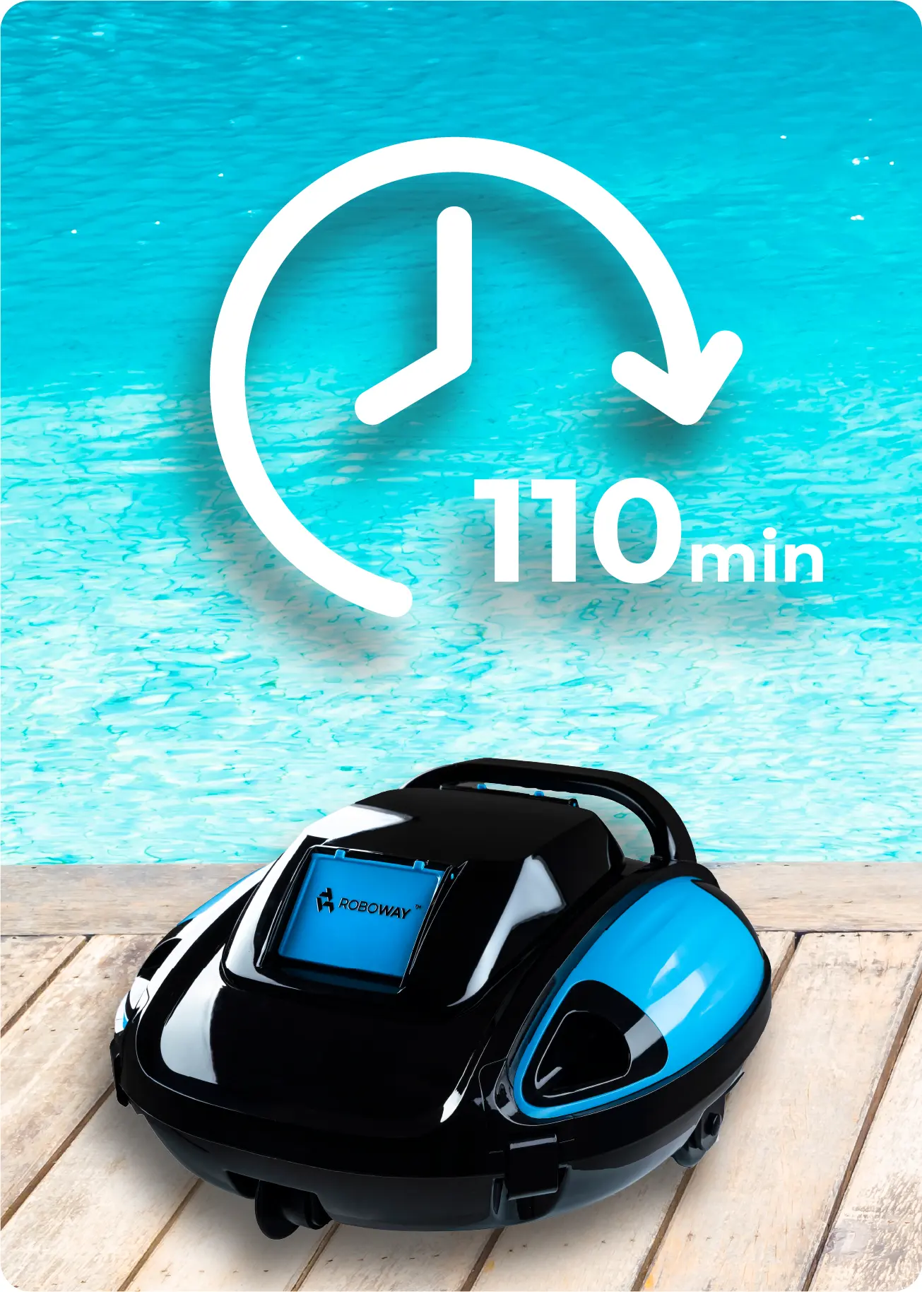 Robot per la pulizia wireless della piscina