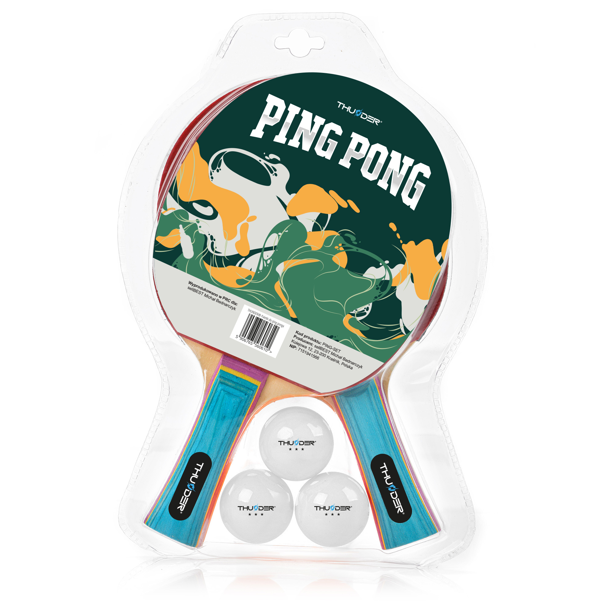 Racchette Thunder Ping Set