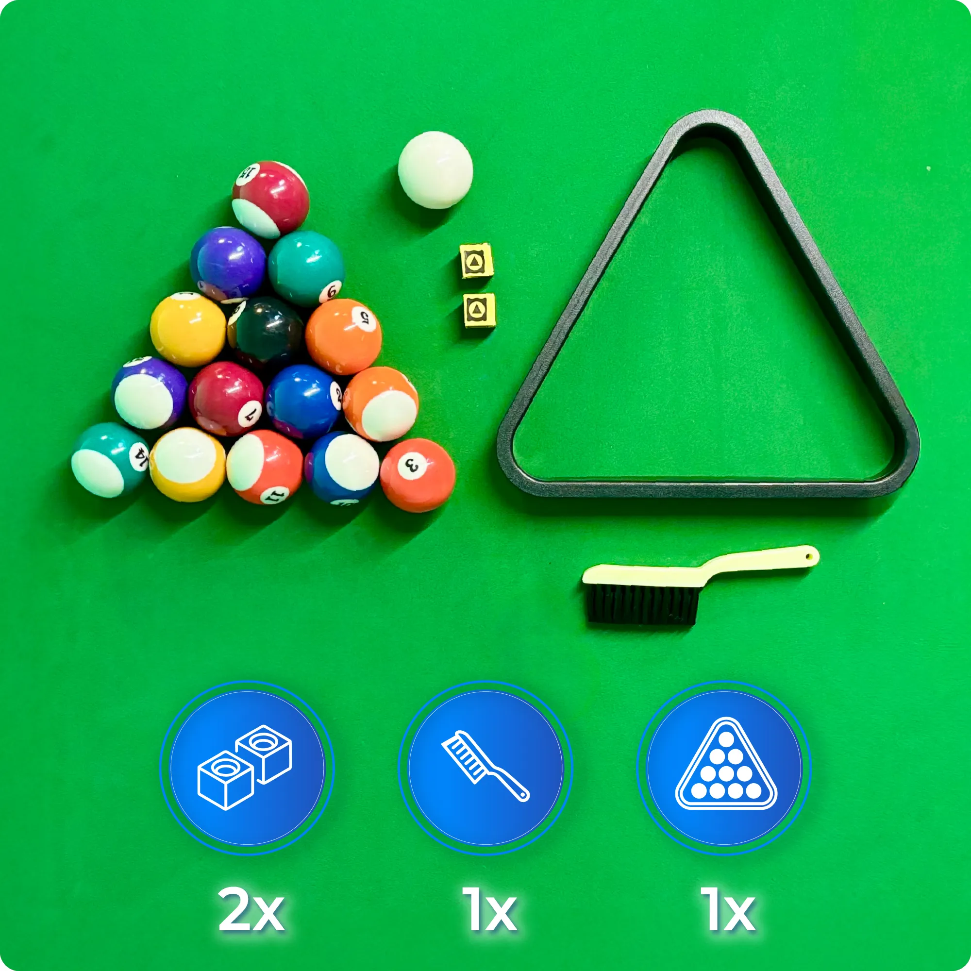 Set del tavolo da biliardo BOLD-BLACK-8FT