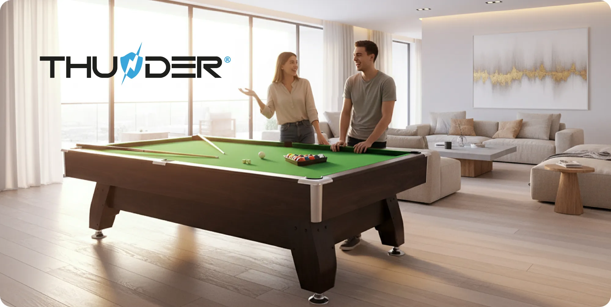 Tavolo da biliardo BOLD-BROWN-9FT