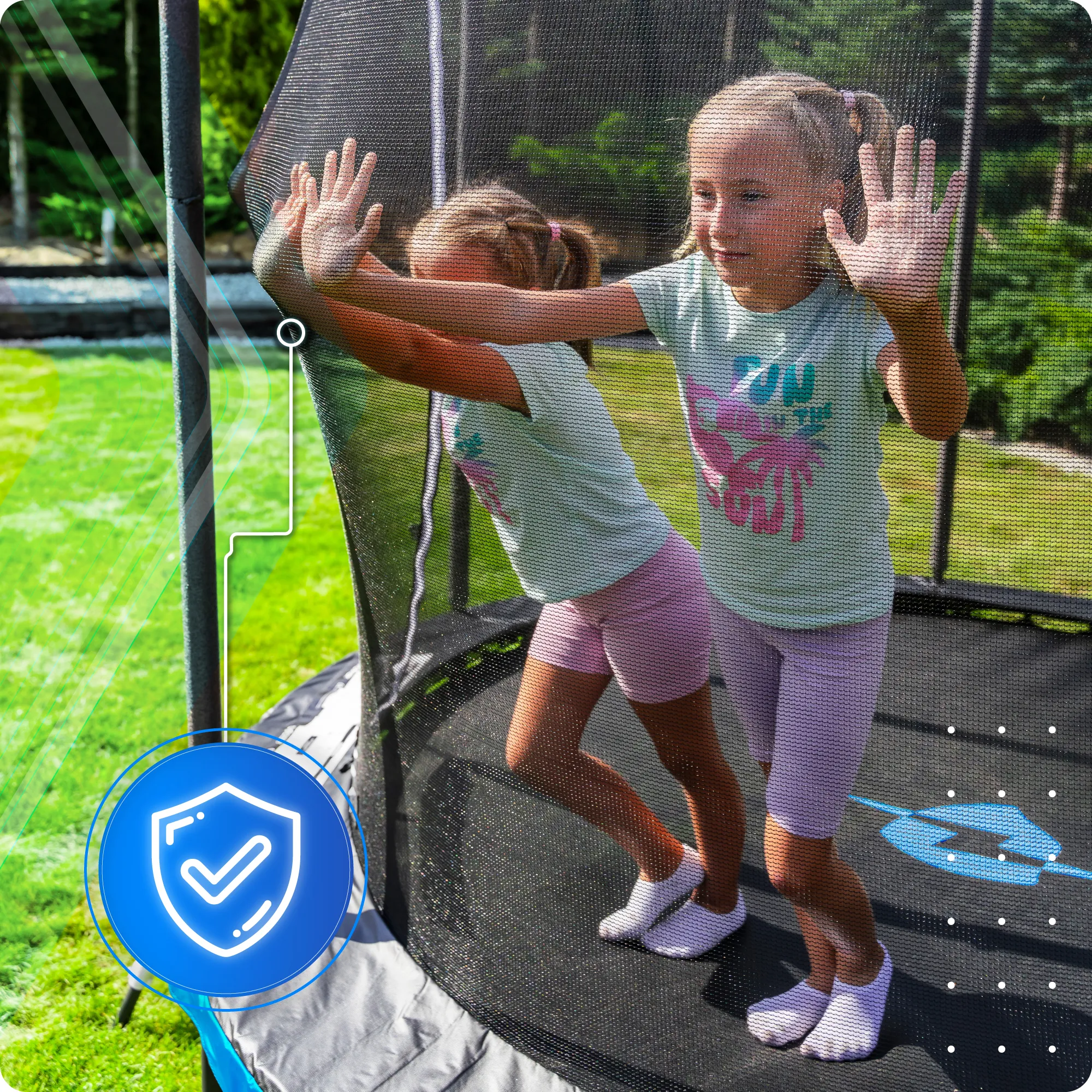 Bezpieczeństwo trampolina