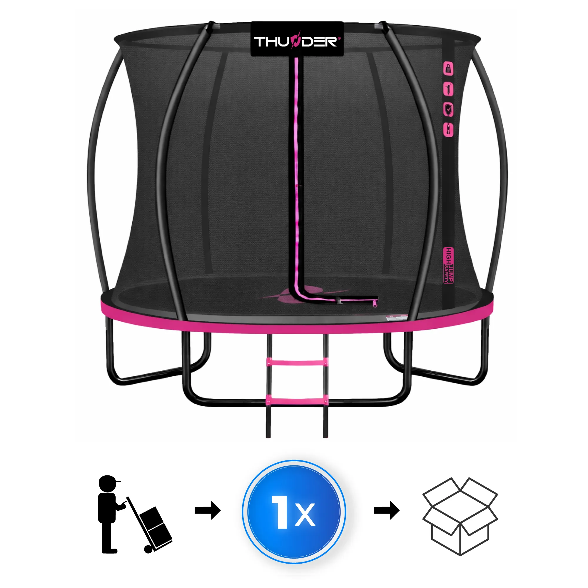 Nel set con trampolino Thunder 16ft