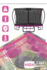 Trampolino THUNDER INSIDE ULTRA 16FT (488 cm) ROSA