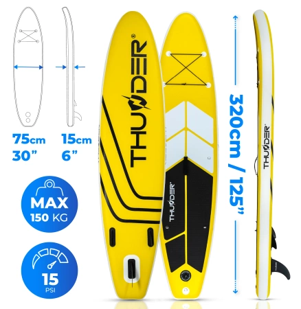 Tavola da SUP 320cm THUNDER COAST GIALLO