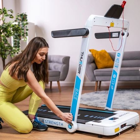 Tapis roulant elettrico THUNDER RACE-WHITE
