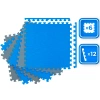 Tappetini a incastro blu e grigi 60x60x1 cm THUNDER