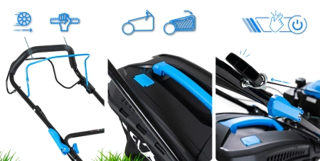 Tosaerba a scoppio semovente Hexwelt HW-KS-150 46 cm 2,6 kW