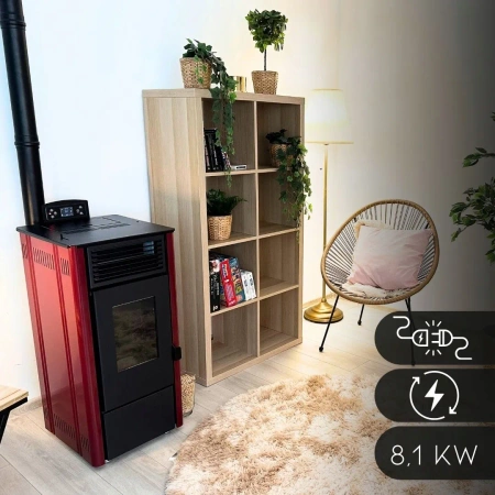 Stufa a pellet SOPHIA RED 8,1 kW