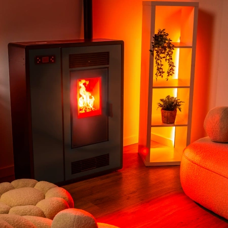 Stufa a pellet ARIA BLACK 12 kW