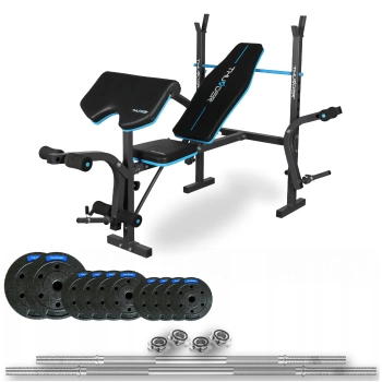 Set da bodybuilding THUNDER 70 kg con panca VIGOR-A
