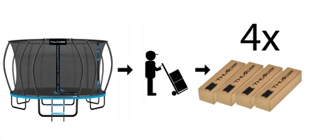 Trampolino THUNDER INSIDE ULTRA 16FT (488 cm) BLU