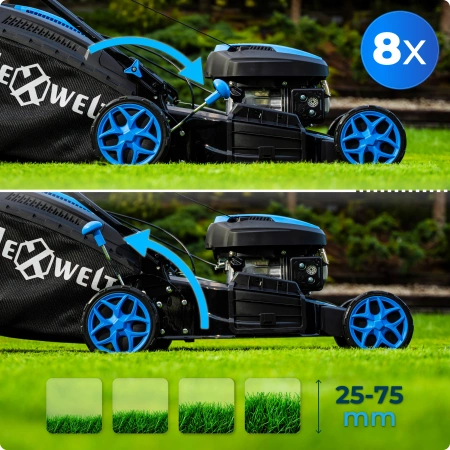 Tosaerba a scoppio semovente Hexwelt HW-KS-150 46 cm 2,6 kW