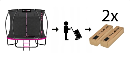 Trampolino THUNDER INSIDE ULTRA 10FT (305 cm) ROSA