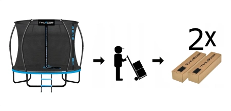 Trampolino THUNDER INSIDE ULTRA 10FT (305 cm) BLU