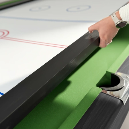 Tavolo da biliardo THUNDER 8FT BOLD BLACK con piano Air Hockey e Ping Pong