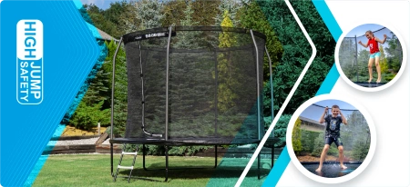 Trampolino THUNDER INSIDE ELITE 8FT (244 cm) NERO