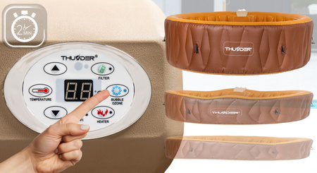 Vasca Idromassaggio Gonfiabile da Esterno THUNDER MOCHA