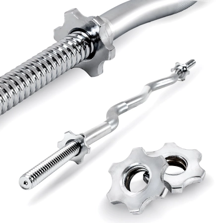 Bilanciere ricurvo filettato 120 cm 30 mm THUNDER