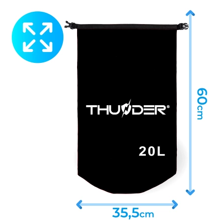 Sacca stagna THUNDER 20 L NERA