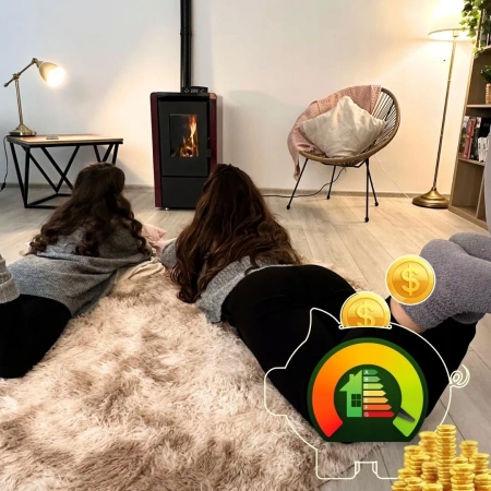 Stufa a pellet LEYLA RED 6,3 kW