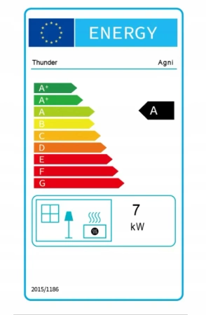 Stufa a legna in ghisa AGNI 7 kW