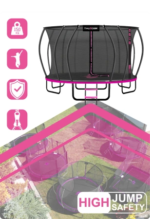 Trampolino THUNDER INSIDE ULTRA 16FT (488 cm) ROSA