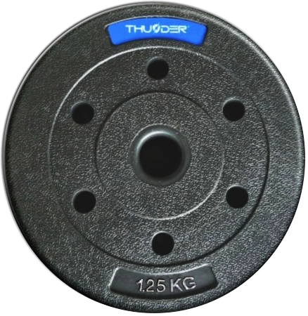 Set di dischi bituminosi THUNDER 2x10 kg + 4x5 kg + 4x2,5 kg + 8x1,25 kg