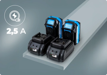 Tosaerba a batteria Hexwelt HW-KA-40 40 cm 40V 8Ah