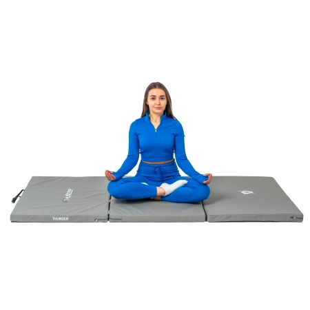 Materassino da ginnastica grigio 197x100x5 cm THUNDER