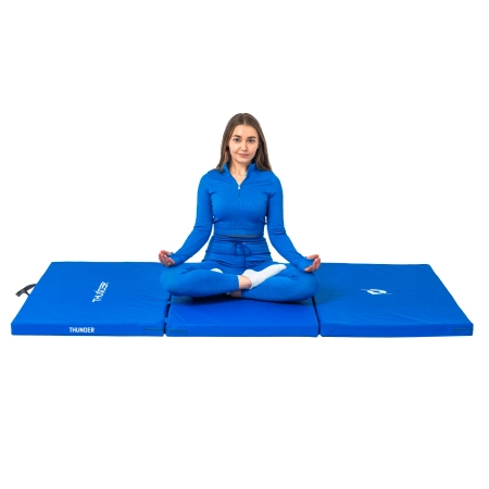 Materassino da ginnastica blu 197x100x5 cm THUNDER