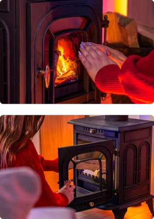 Stufa a legna in ghisa AGNI 7 kW