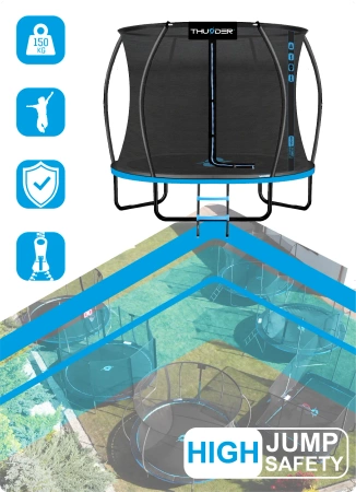 Trampolino THUNDER INSIDE ULTRA 8FT (244cm) BLU