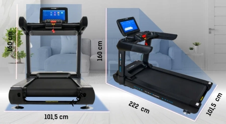 Tapis roulant elettrico THUNDER ZION-TFT-BLACK