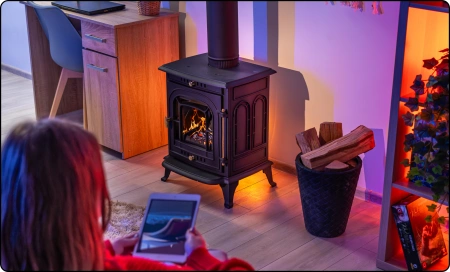 Stufa a legna in ghisa AGNI 7 kW