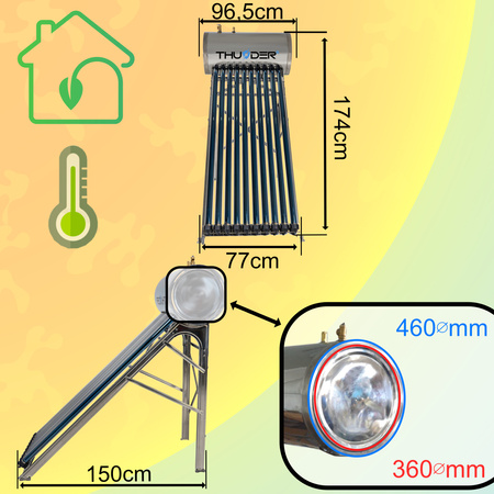 Collettore solare pressurizzato THUNDER 100 L