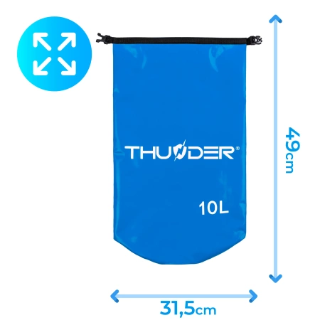 Sacca stagna THUNDER 10 L BLU