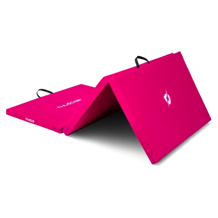 Materassino da ginnastica rosa 197x100x5 cm THUNDER
