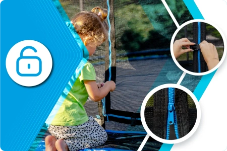 Trampolino THUNDER INSIDE ULTRA 8FT (244cm) BLU