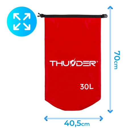 Sacca stagna THUNDER 30 L ROSSA