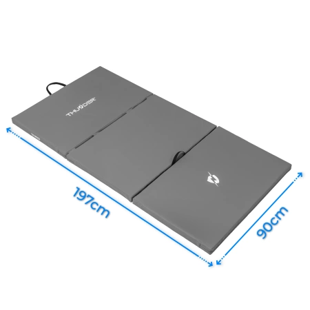 Materassino da ginnastica grigio 197x100x5 cm THUNDER