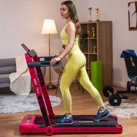 Tapis roulant elettrico THUNDER RACE-PINK