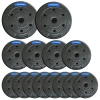 Set di dischi bituminosi THUNDER 2x5 kg + 4x2,5 kg + 8x1,25 kg