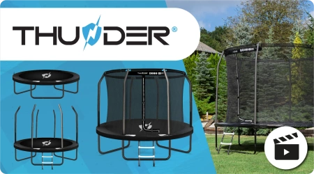 Trampolino THUNDER INSIDE ELITE 8FT (244 cm) NERO