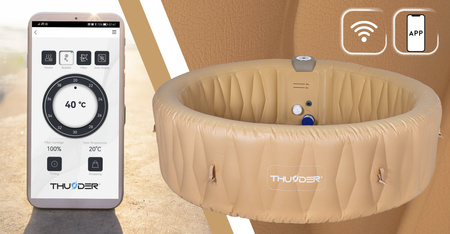 Jacuzzi gonfiabile da giardino THUNDER LATTE