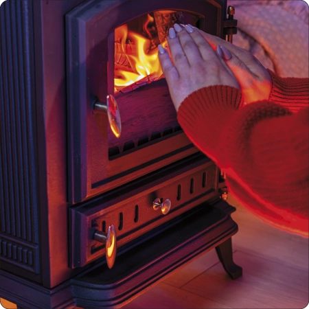 Stufa a legna in ghisa MITRA 7 kW